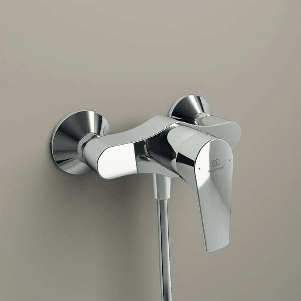 Fényes ezüstszínű csaptelep zuhanyhoz, fali Cerafine D – Ideal Standard-image-2