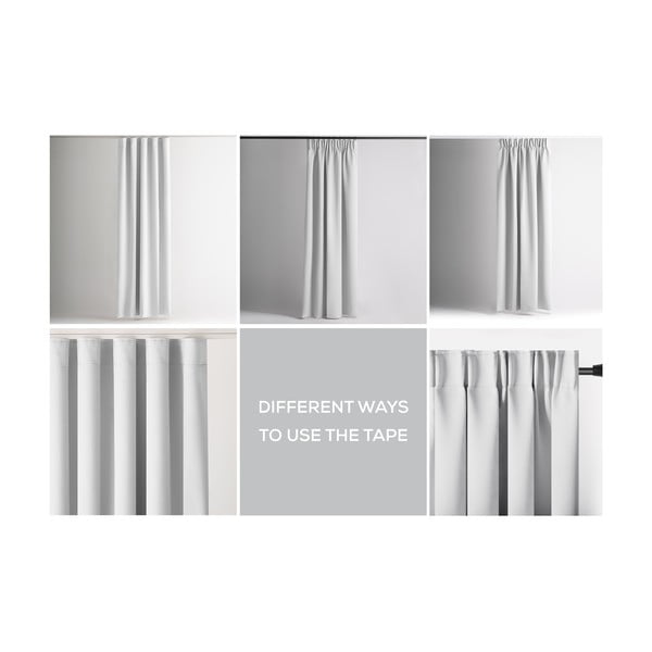 Fehér dimout (részleges sötétítő) függöny 140x270 cm Kierra – Restilo-image-3