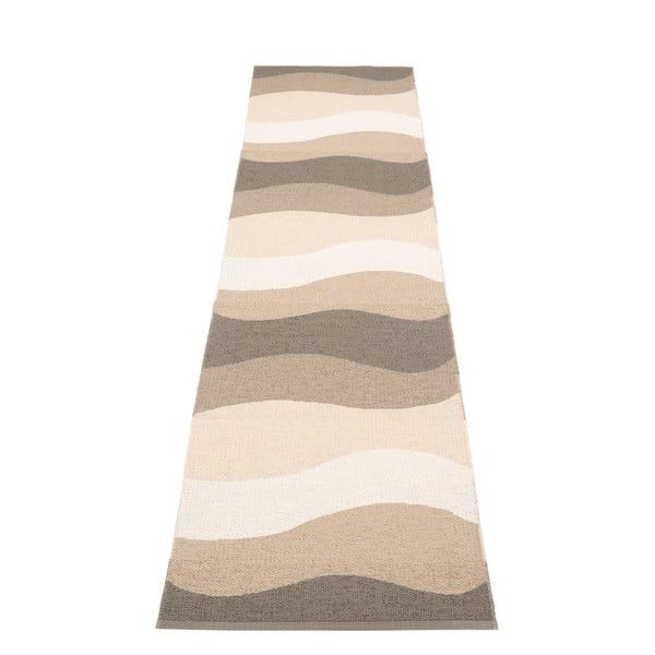 Barna-bézs kültéri-beltéri futószőnyeg 70x300 cm Urvi Earth – Pappelina