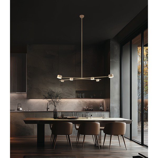 Bézs fém függőlámpa Coda – Trio Select-image-1