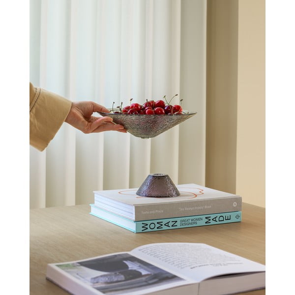 Zöld-barna üveg gyümölcstartó tál ø 15 cm Bonbon – Hübsch-image-1