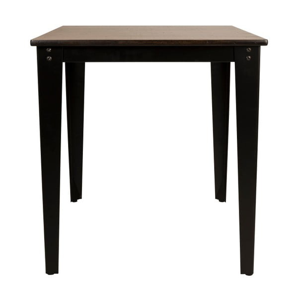 Scuola fa asztal fekete lábakkal, 70 x 70 cm - Dutchbone