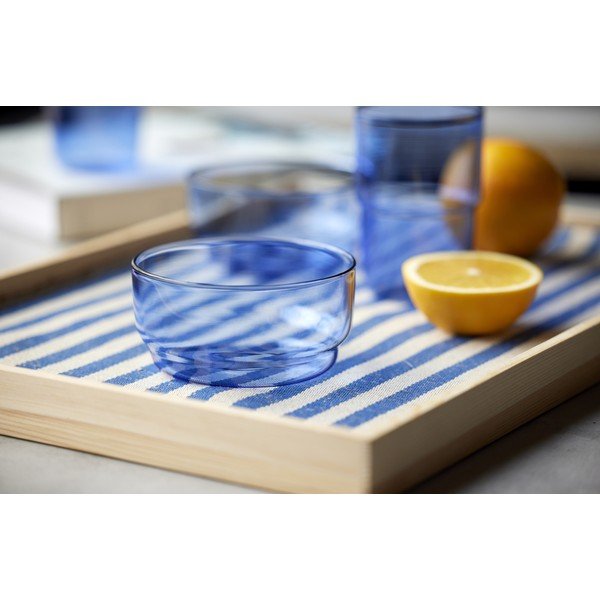 Kék üveg tálka szett 2 db-os 500 ml Torino – Lyngby Glas-image-1