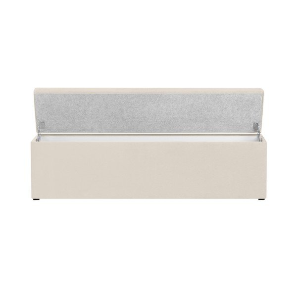Nova krémszínű kárpitozott pad tárolóhellyel, 200 x 47 cm - Windsor & Co Sofas-image-2