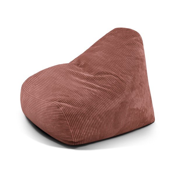 Téglavörös kordbársony babzsákfotel Snug 100 – SLOWDOWN
