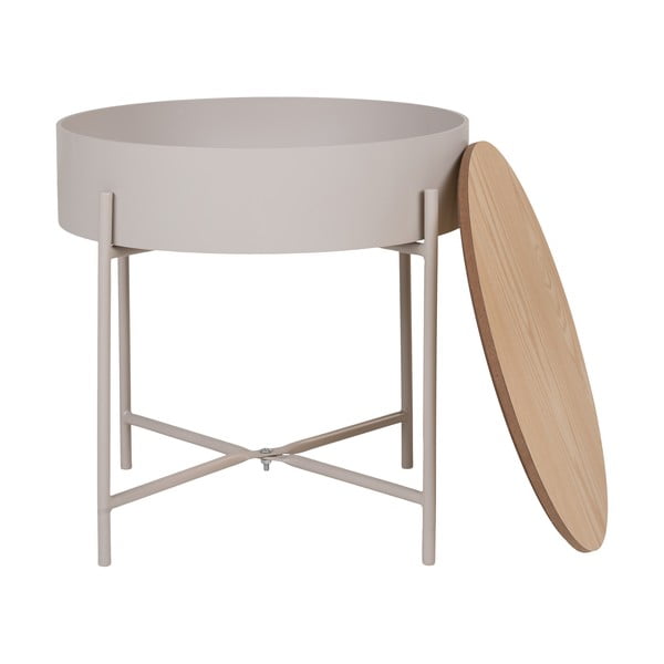 Fém kerek tárolóasztal ø 40 cm Sisco – House Nordic-image-2