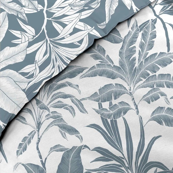 Fehér-kék kétszemélyes-hosszabbított pamut ágyneműhuzat 240x220 cm Hera – douceur d'intérieur-image-2