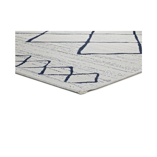 Elba krémszínű-kék kültéri szőnyeg, 140 x 200 cm - Universal-image-1
