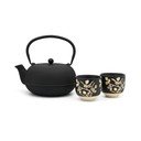Fekete porcelán-öntöttvas teázó szett Sichuan – Bredemeijer