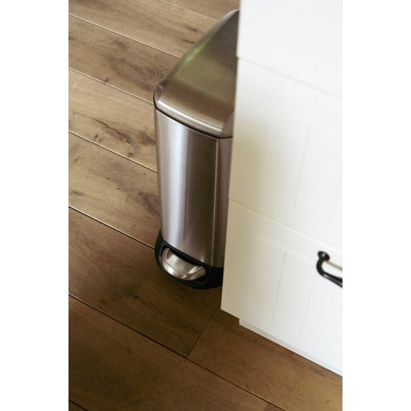 Ezüstszínű rozsdamentes acél pedálos szemetes 12 l Design – Wenko-image-2