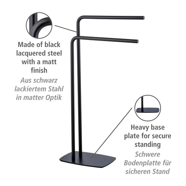 Acél törölközőtartó állvány Iria – Wenko-image-4