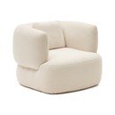 Krémszínű buklé fotel Martina – Kave Home