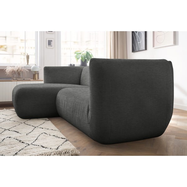 Szürke kordbársony sarokkanapé (bal oldali) Lecomte – Bobochic Paris-image-1