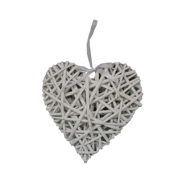 Fehér függő dekoráció, szélesség 25 cm - Antic Line