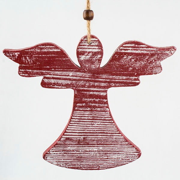 Anděl felakasztható piros dekoráció - Dakls