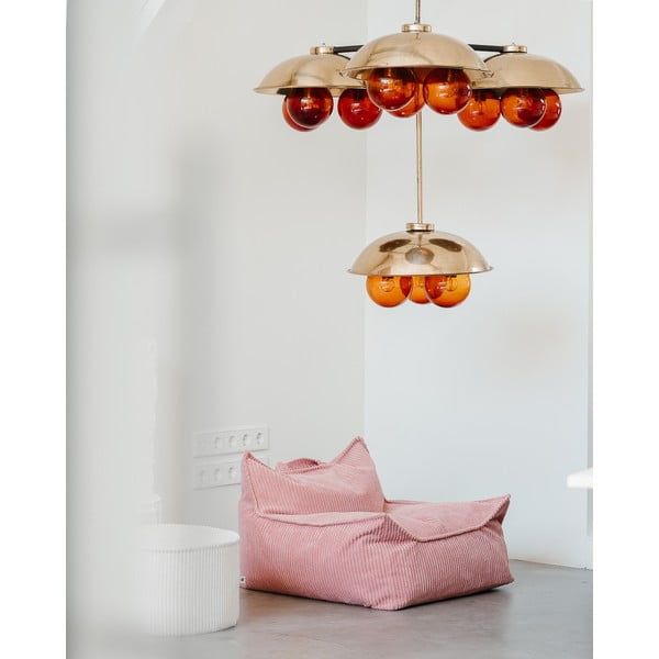 Rózsaszín kordbársony gyerek babzsákfotel Chair – Wigiwama-image-4