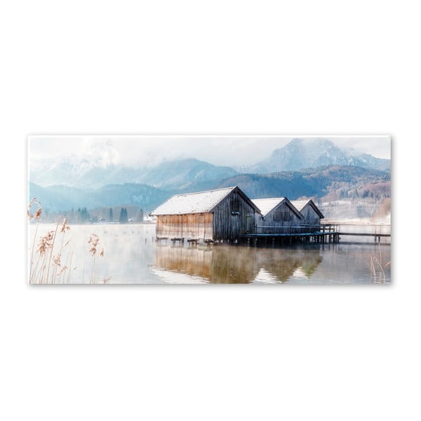 Glasspik Pastel Lake kép, 50 x 125 cm - Styler