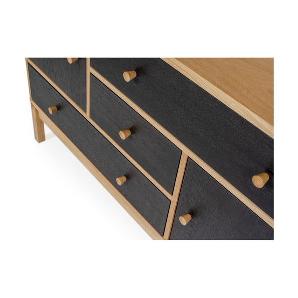 AbbeyWood fekete-barna komód - Woodman-image-3