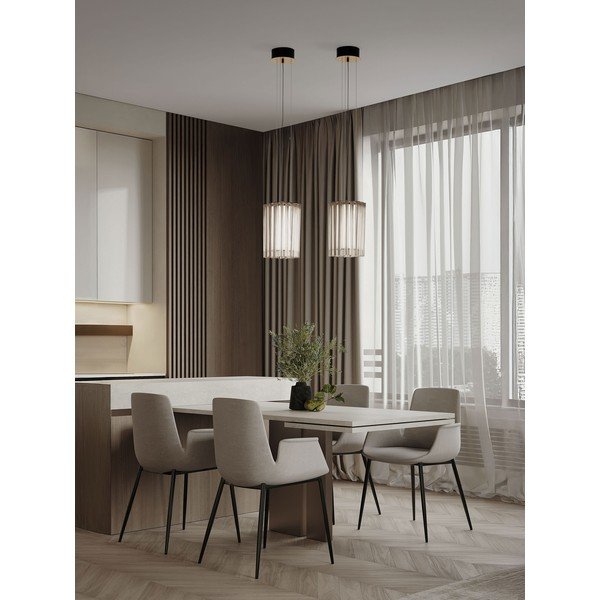 Sárgaréz színű acél LED dimmelhető függőlámpa ø 22 cm Nol – Nova Luce-image-1