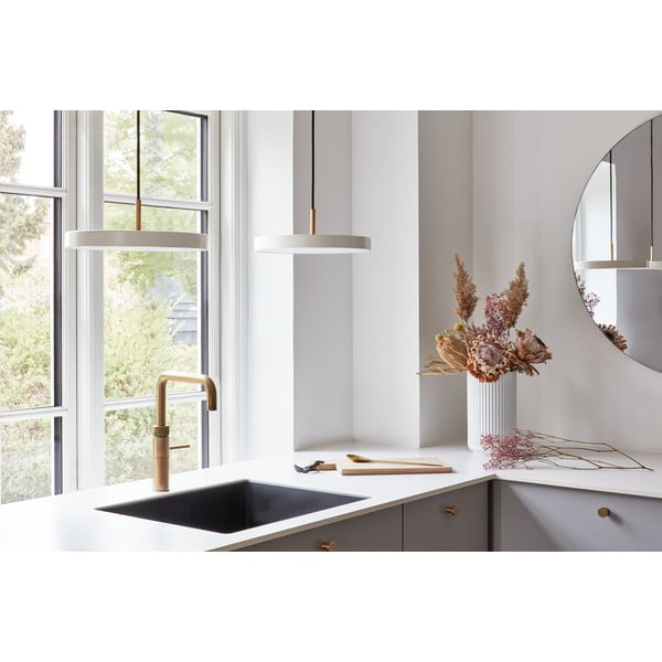 Fehér LED függőlámpa fém búrával ø 31 cm Asteria Mini – UMAGE-image-1