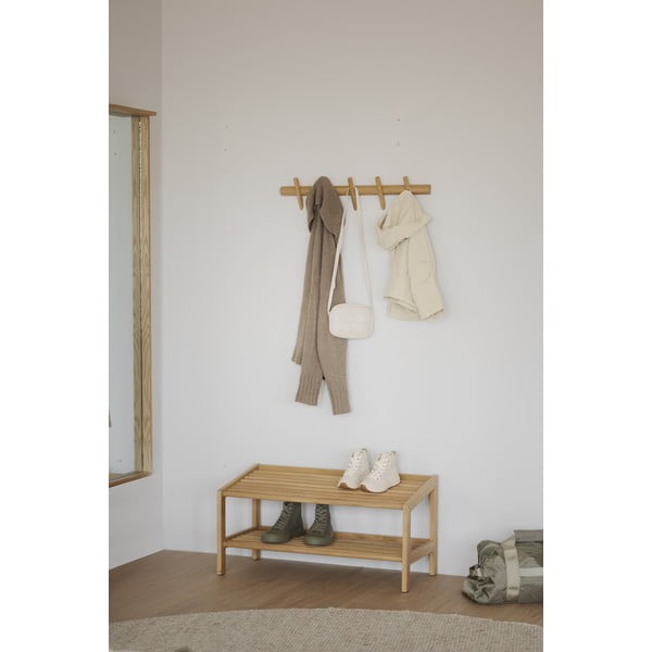 Natúr színű tölgyfa cipőtartó Hillmond – Rowico-image-3