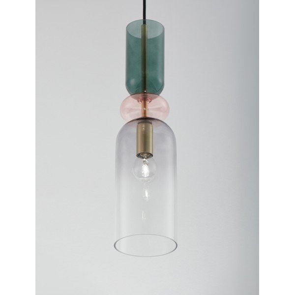 Aranyszínű üveg függőlámpa ø 11 cm Murano – Nova Luce-image-1