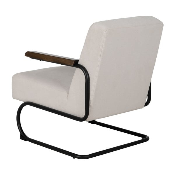 Bézs zsenília fotel Industra – Ixia-image-3