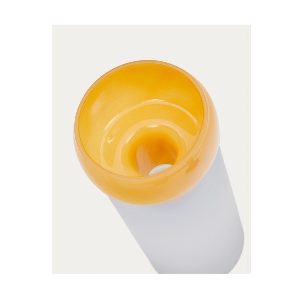Sárga üveg váza (magasság 30,5 cm) Kelse – Kave Home-image-2