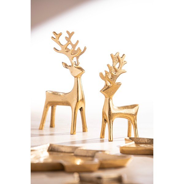 Fém karácsonyi figura (magasság 11 cm) Noelle Reindeer – Ladelle-image-1
