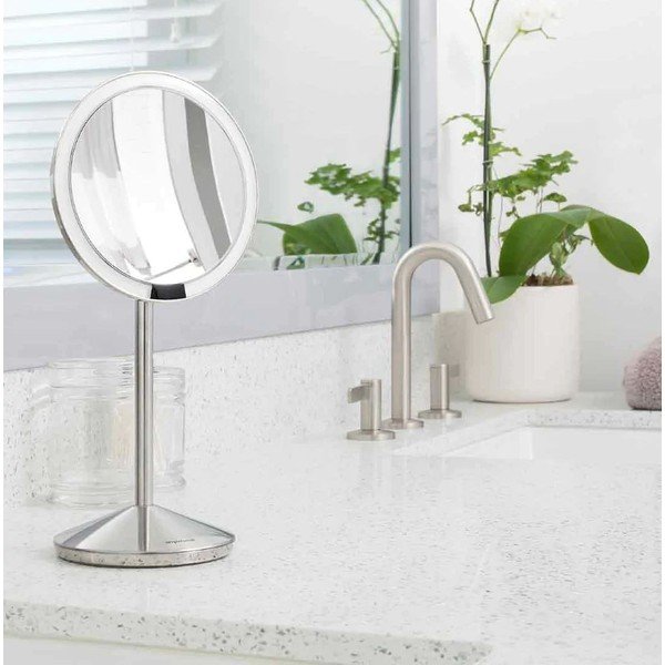 Kozmetikai tükör világítással-nagyítós (tízszeres) ø 12 cm Travel – simplehuman-image-1