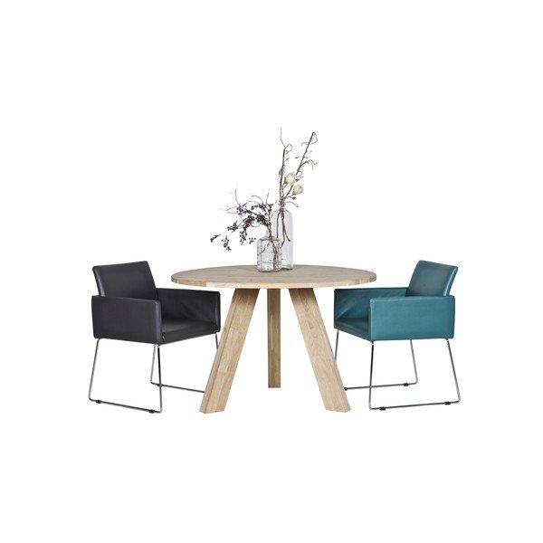 Rhonda tölgyfa étkezőasztal, ⌀ 129 cm - WOOOD-image-3