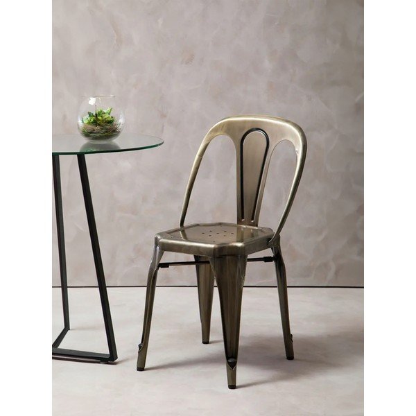 Sárgaréz színű fém étkezőszék Grange – Premier Housewares-image-3
