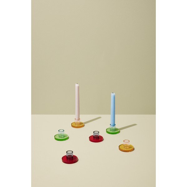 Üveg gyertyatartó Astra – Hübsch-image-1