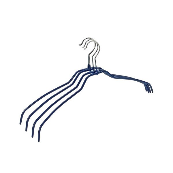 Hanger Slim 4 db kék csúszásmentes vállfa - Wenko-image-1