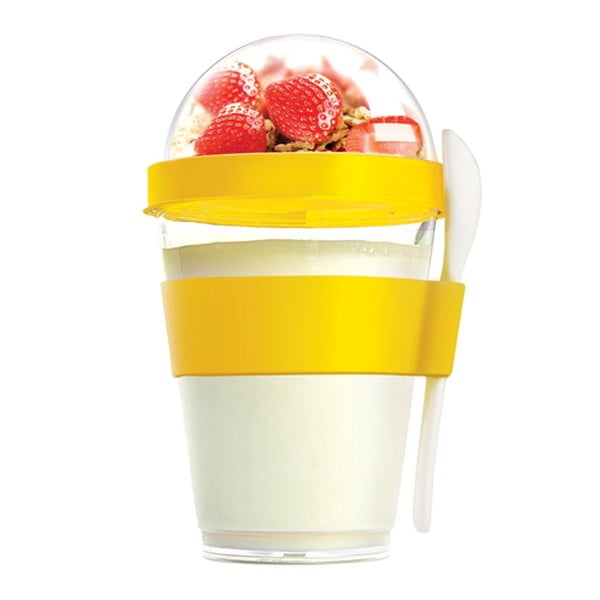 Yo2GO sárga ételtartó pohár, 360 ml - Asobu