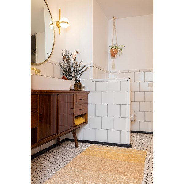 Okkersárga pamut szőnyeg 80x140 cm Twin Amber – Lorena Canals-image-1