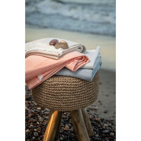 Summer Linen kék pléd, 140 x 180 cm - Euromant-image-3