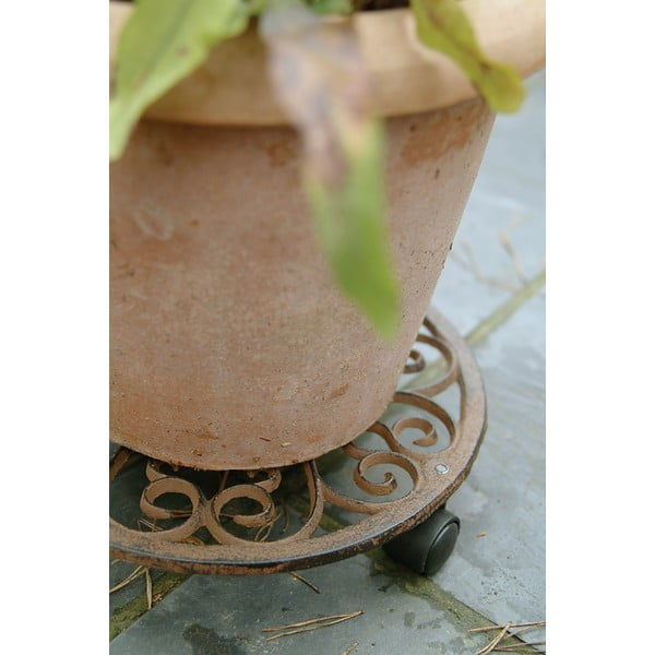 Fém gurulós virágállvány ø 29 cm – Esschert Design-image-1