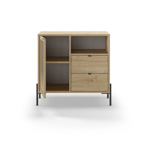 Natúr színű szekrény tölgyfa dekorral 80x80 cm Inca – Marckeric-image-4