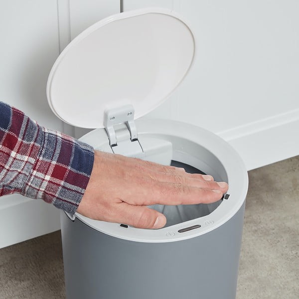 Sensoric világosszürke szemetes, 8 l - Addis-image-3