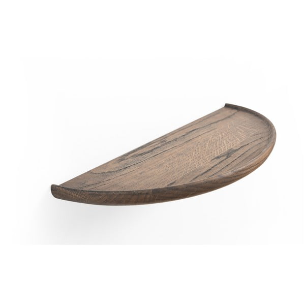 Barna tölgyfa fali polc 40 cm Mu – Gazzda-image-3