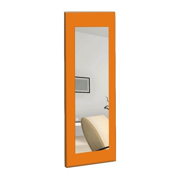 Chiva fali tükör narancssárga kerettel, 40 x 120 cm - Oyo Concept