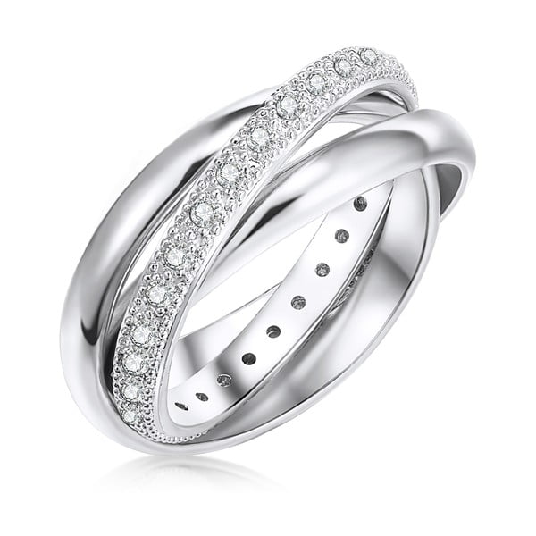 Clarita ezüstszínű női gyűrű, 54-es méret - Runway