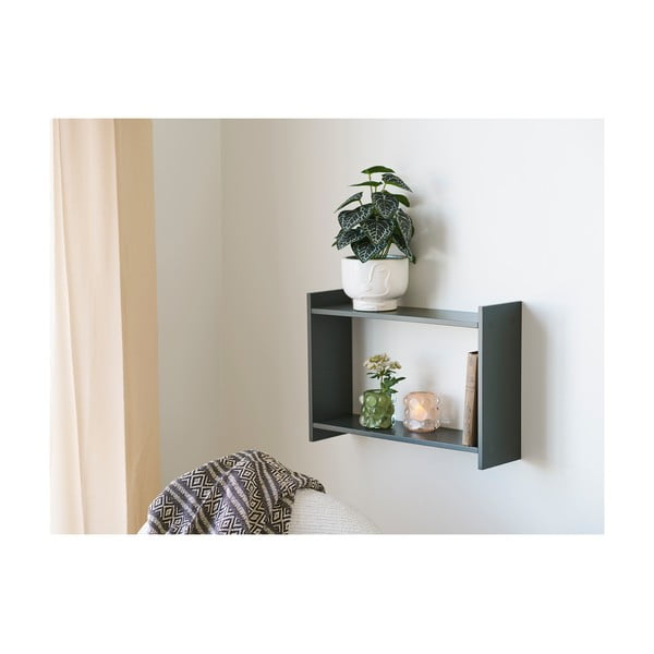 Szürkészöld többszintes fali polc 50 cm Bamberg – House Nordic-image-2