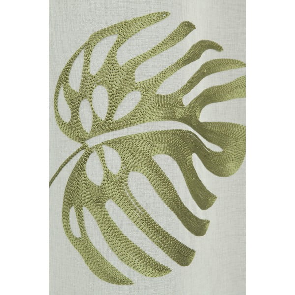 Fehér-zöld voile fényáteresztő függöny 135x245 cm – Sehlbach-image-2