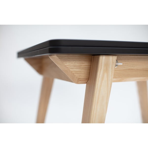 Bővíthető étkezőasztal fekete asztallappal 65x90 cm Envelope – Ragaba-image-1
