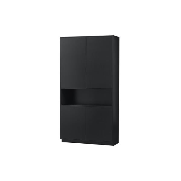 Fekete borovi fenyő moduláris szekrény 110x210 cm Finca – WOOOD-image-3