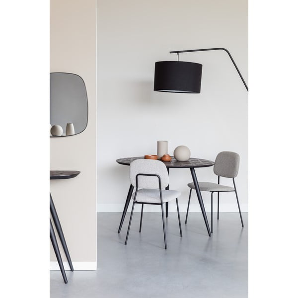 Teakfa kerek étkezőasztal 76x111 cm Webster – White Label-image-1