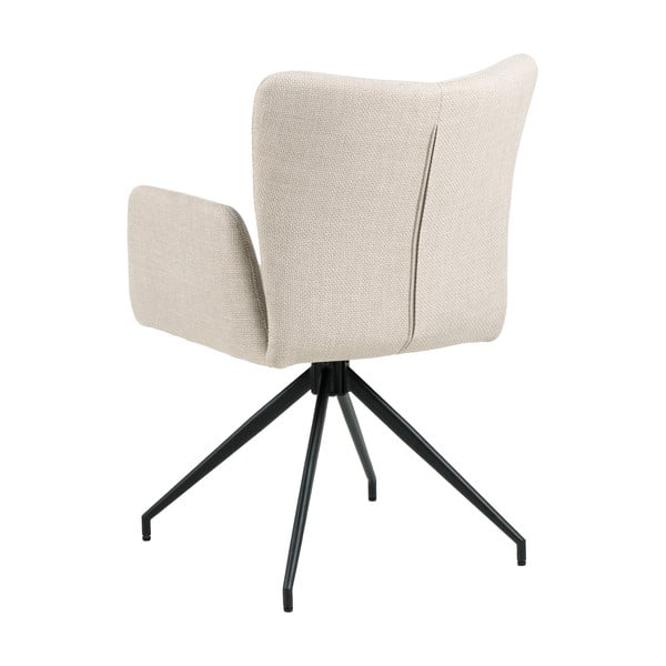 Bézs kárpitozott karfás étkezőfotel szett 2 db-os Laura – Actona-image-3