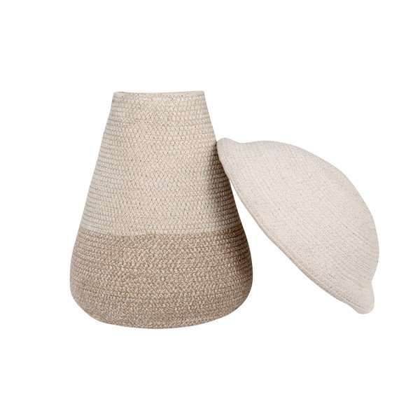 Bézs textil játéktároló kosár ø 33x38 cm Mama Mushroom – Lorena Canals-image-3